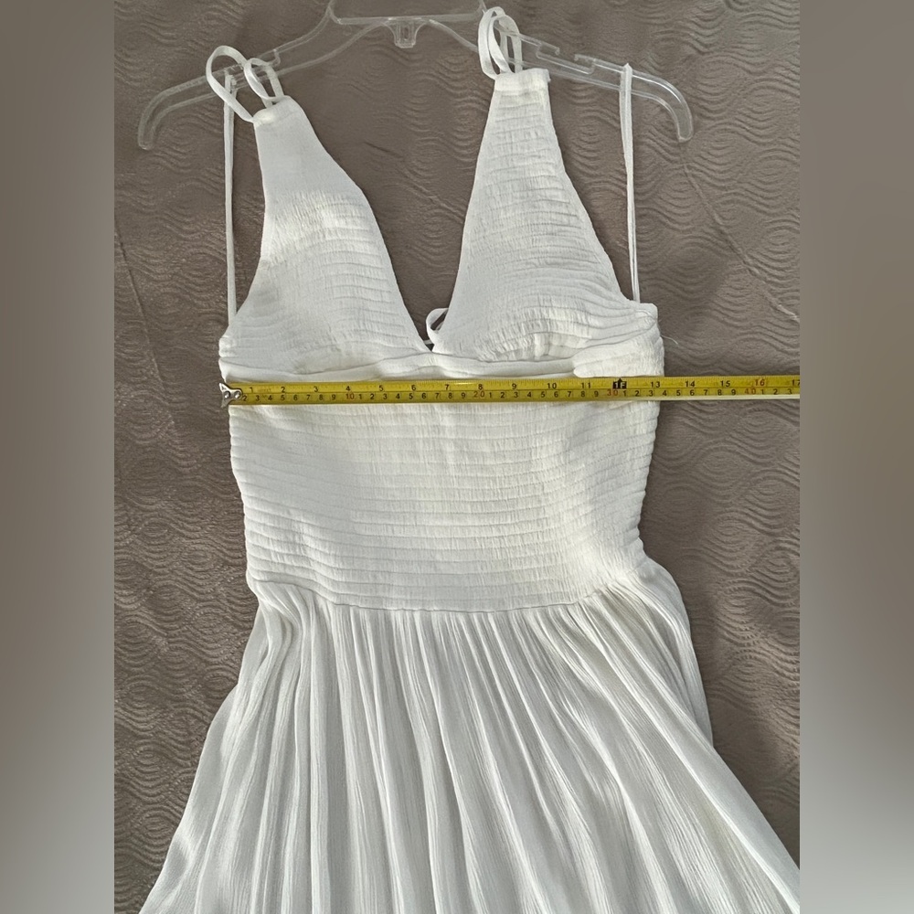 Free People 🆕 Fun in the Sun ecru maxi dress size medium - Picture 15 of 15